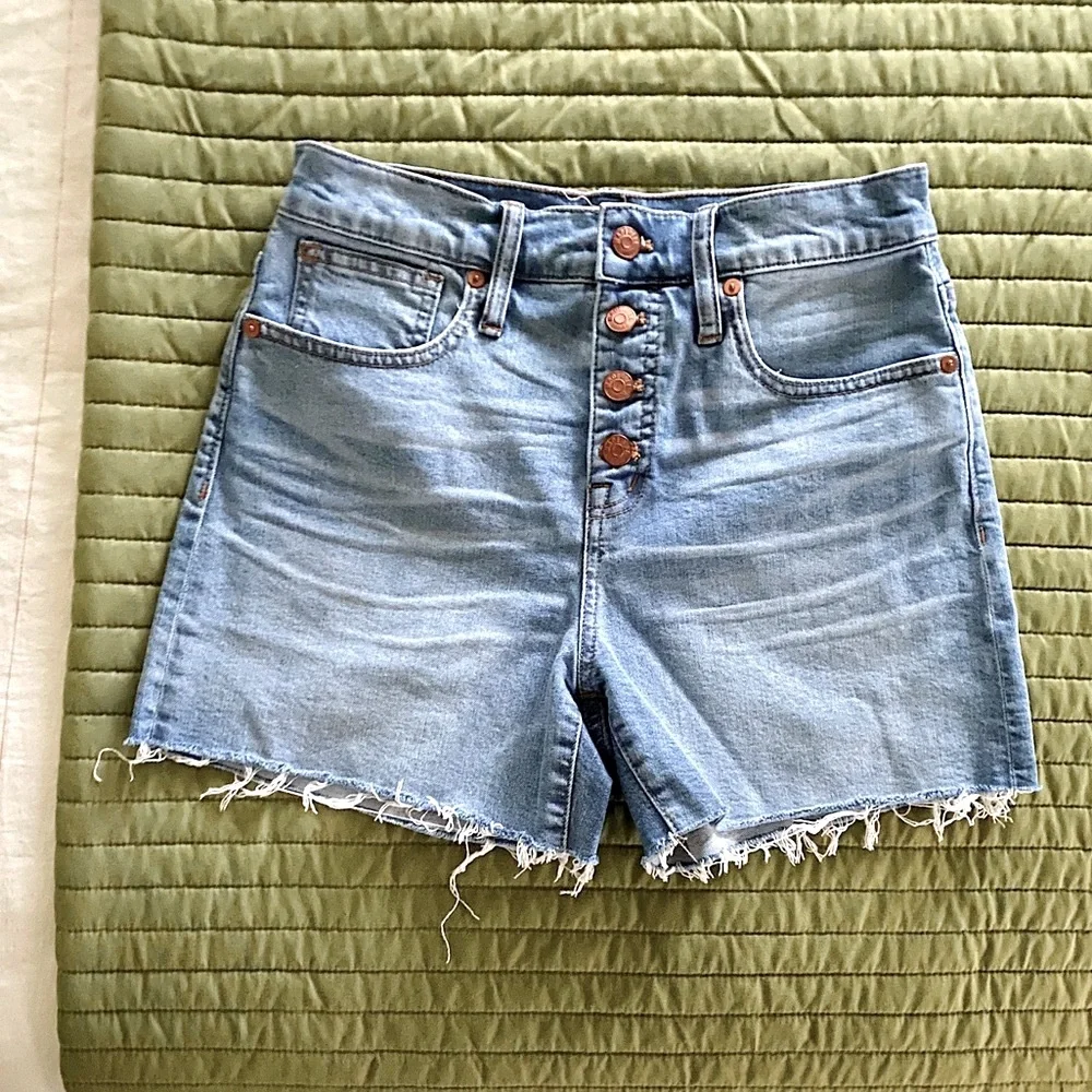 Madewell fringe Button Fly Shorts